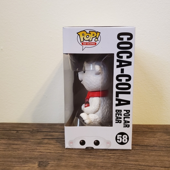 Coca-Cola Polar Bear Funko Pop Ad Icon #58 - Picture 4 of 9